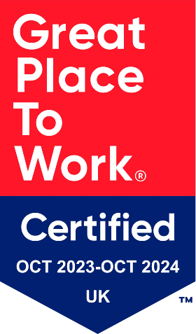UK Great Place to Work badge 2023-2024