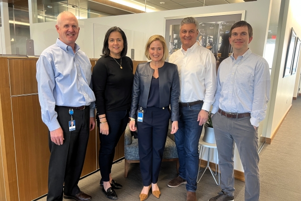 Insulet Corporation's CEO Ashley with team members in the office